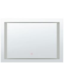 LED Wall Mirror 60x80cm Silver