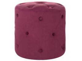Velvet Pouffe Burgundy COROLLA