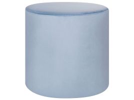 Velvet Pouffe Light Blue LOVETT