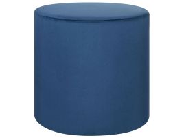 Velvet Pouffe Dark Blue LOVETT