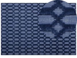Viscose Rug 160x230cm Navy Blue