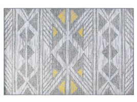 Area Rug 160x230cm Grey with Yellow