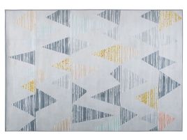 Area Rug 160x230cm Grey and Yellow