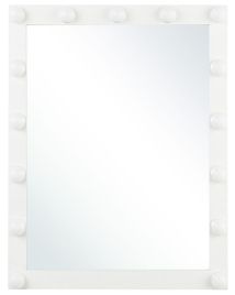 Metal LED Wall Vanity Mirror - White