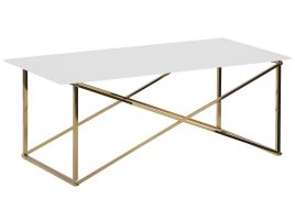 Coffee Table White with Gold EMPORIA