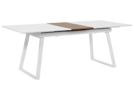 Extending Dining Table 160/200 x 90 cm White KALUNA