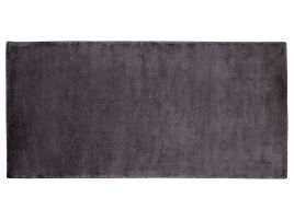 Viscose Area Rug 80x150cm Dark Grey