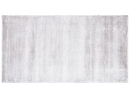 Viscose Area Rug 80x150cm Light Grey