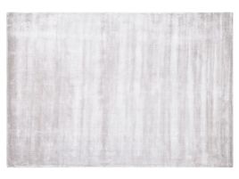Viscose Area Rug 140x200cm Light Grey