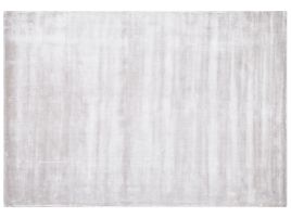 Viscose Area Rug 160x230cm Light Grey
