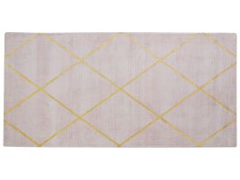 Viscose Area Rug 80x150cm Pink