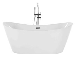 Freestanding Bath 1500 x 750 mm White ANTIGUA