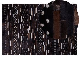 Cowhide Area Rug 140x200cm Brown