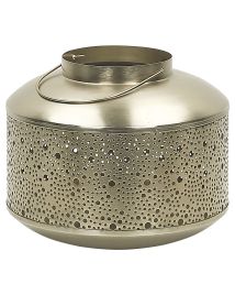 Iron Candle Lantern 22 cm Gold CORFU