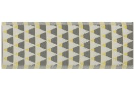 Outdoor Area Rug 60x105cm Grey and Yellow