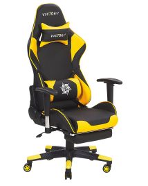 Gaming Chair Black with Yellow VICTORY