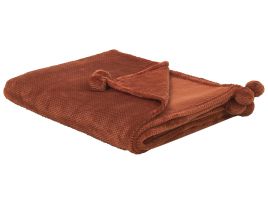 Blanket 200 x 220 cm Golden Brown SAITLER