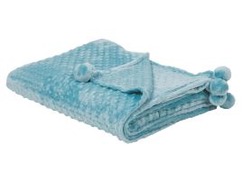 Blanket 150 x 200 cm Light Blue SAMUR