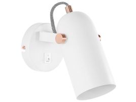 Metal Spotlight Lamp White TYRIA