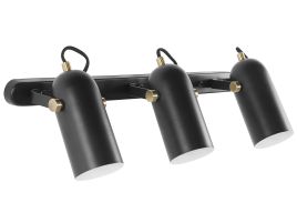 3 Light Spotlight Metal Bar Black TYRIA