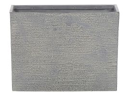 Rectangular Plant Pot 25 x 60 x 45 cm Grey EDESSA