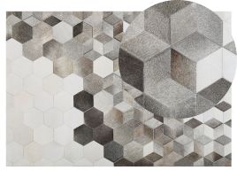 Cowhide Area Rug 140x200cm Grey