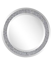 Round Wall Mirror 70cm Silver