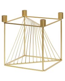 Metal Candelabra 23cm Gold