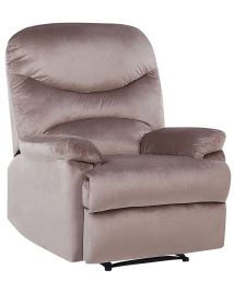 Velvet Recliner Chair Taupe ESLOV
