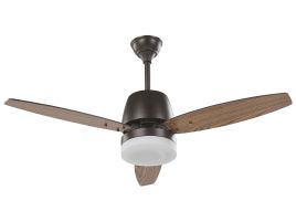 Ceiling Fan with Light Black MLAVA