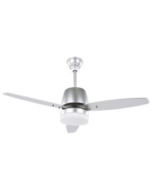 Ceiling Fan with Light Silver MLAVA