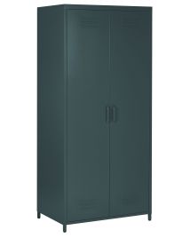 2 Door Metal Storage Cabinet Grey VARNA