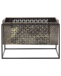 Metal Candle Holder 26cm Gold