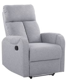 LED Recliner Chair with USB Port Grey SOMERO