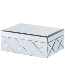 Mirrored Jewellery Box Silver