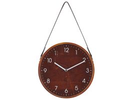 Wall Clock 26cm Brown