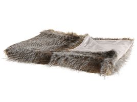 Blanket 150 x 200 cm Brown and White ASDAD