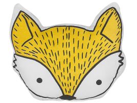 Cotton Kids Cushion Fox 50x40cm Yellow