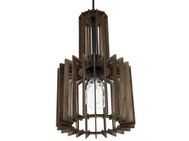 Pendant Lamp Dark Wood NIARI