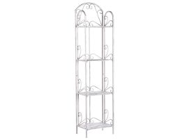 4 Tier Metal Bathroom Shelves White VALDIVIA