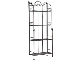 4 Tier Metal Shelving Unit Black ISERNIA