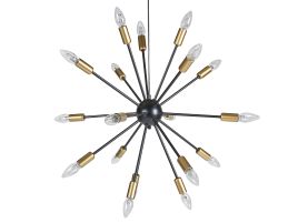 18 Light Pendant Lamp Black MAGUSE