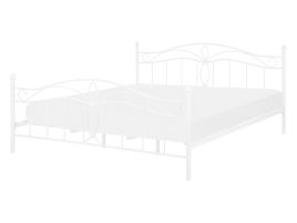 Metal EU Double Size Bed White ANTLIA