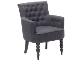 Fabric Armchair Dark Grey ALESUND