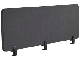 Desk Screen 180 x 40 cm Dark Grey WALLY