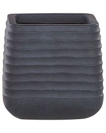 Plant Pot 28 x 28 x 27 cm Black PARIKIA