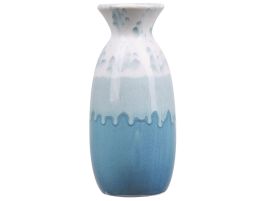 Stoneware Flower Vase 25 White White