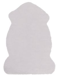 Faux Fur Rabbit Rug Grey UNDARA