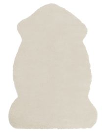 Faux Fur Rabbit Rug Beige UNDARA