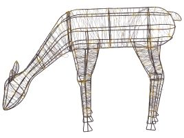 Outdoor LED Decoration Reindeer 70 cm Black NARUSKA